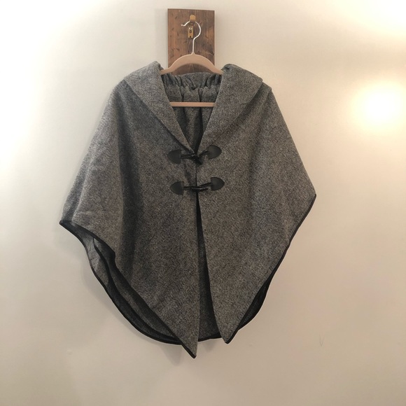unknown Jackets & Blazers - Grey poncho/overcoat